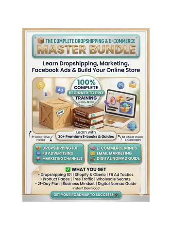 THE COMPLETE DROPSHIPPING E-COMMERCE MASTER BUNDLE